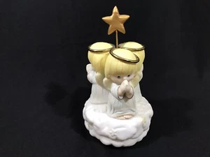Caja de música HALLMARK 3 Lil’ Praying Angels Estatuilla Sankyo - Imagen 1 de 5