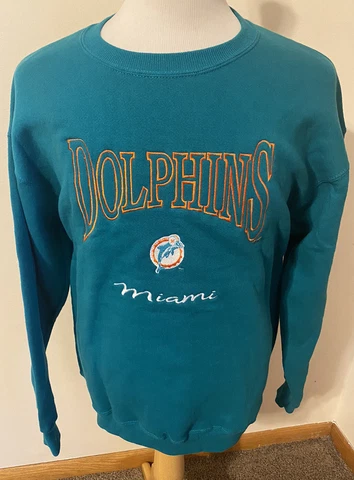 Lee Sport Miami Dolphins NFL Vintage 90s Men's Sz Large Sweatshirt USA Made Cover