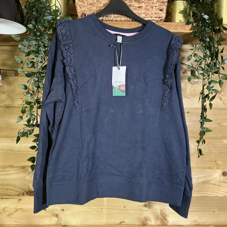 Sudadera Joules Susie Azul Marino Francés Cuello Redondo Talla 12 Foto 1 de 4