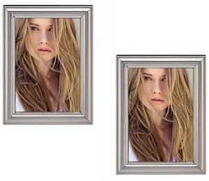 2x Hama Metall-Rahmen Bilder-Rahmen Porträt-Rahmen Portrait Foto Wand Aufsteller - Bild 1 von 4