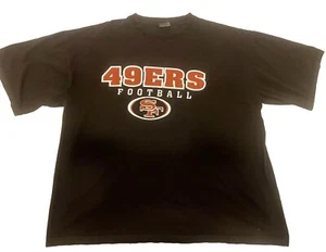 San Francisco 49ers Maglietta Uomo Nera 2XL NFL Abbigliamento Calcio C H Serie Oro - Foto 1 di 13