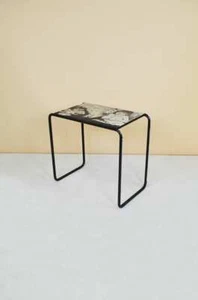 VINTAGE BEISTELLTISCH AUS HOLZ UND METALL IM MANGA-STIL - VANES - Bild 1 von 7