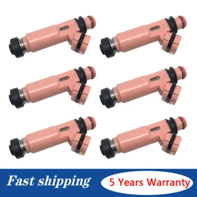 6X Inyector de combustible para Lexus 2004-06 ES330 RX330 y 2006-08 RX400H y 2002-03 ES300 Foto 1 de 4