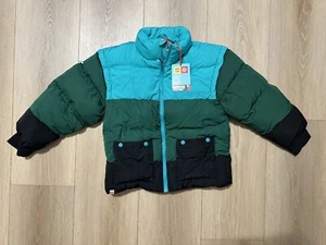 Lego X Target Collection Puffer Jacket / Vest Youth Green Stripe NWT M Medium - Picture 1 of 10