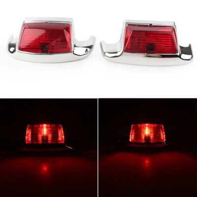 Chrome ABS plastic Front and Rear Fender Tip Light For Harley Heritage Softail - Image 1 of 4