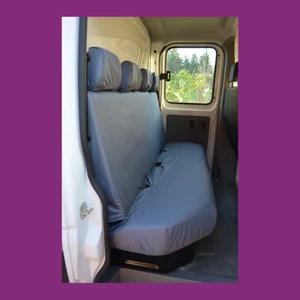 Tailored Waterproof Grey Rear Chassis Seat Covers for Renault Master 2010-2024 - Picture 1 of 2