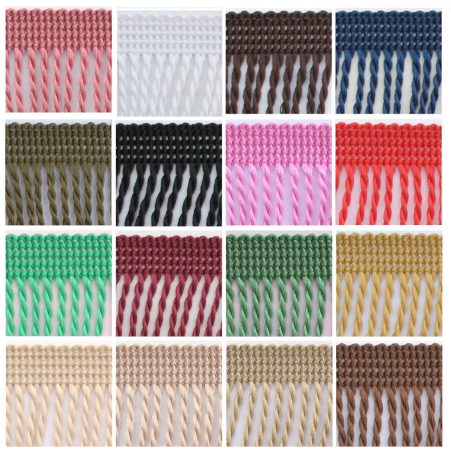 25m o. 5cm Fransen 12 cm breit Farbauswahl Tanzfransen Fransenborte Spitze DE - Bild 1 von 1