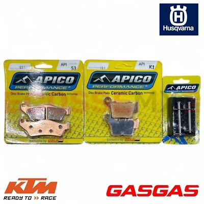 HUSQVARNA FC250 FC350 450 APICO PASTILLAS DE FRENO DELANTERAS Y TRASERAS PASADORES DE PASTILLAS DE FRENO 2014-2025 Foto 1 de 4