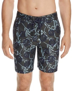 $195 Surfside Supply Men'S Green Blue Floral Print Swim Shorts Surf Board Size L - Picture 1 of 1