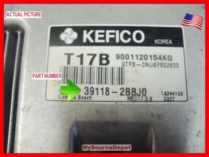 2013,VELOSTER,ECM,ENGINE,Control Module, 39118-2BBJ0 - Imagen 1 de 6