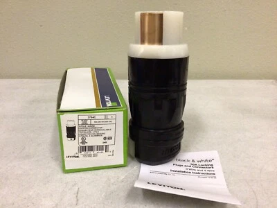 NUEVO, ENCHUFE DE BLOQUEO LEVITON 3764-C 3 POLOS, 4 CABLES, 50A-250VDC-600VAC, ENVÍO GRATUITO Foto 1 de 4