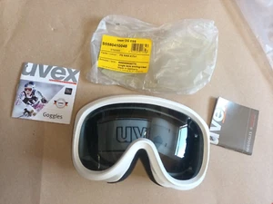 British Army Uvex White Ski Safety Goggles Unisex Clear and Smoked Lenses - Picture 1 of 6