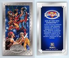 Side By Side Gangbuster #43 Superman Man Steel Platinum Series 1994 Skybox Card