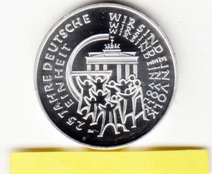25 EURO 25 Jahre Dt. Einheit 2015 J prfr. Silber - Bild 1 von 2
