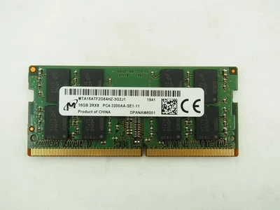 MICRON 16GB PC4-3200AA Laptop Ram / SO-DIMM Memory - MTA16ATF2G64HZ-3G2J1 - Image 1 of 2