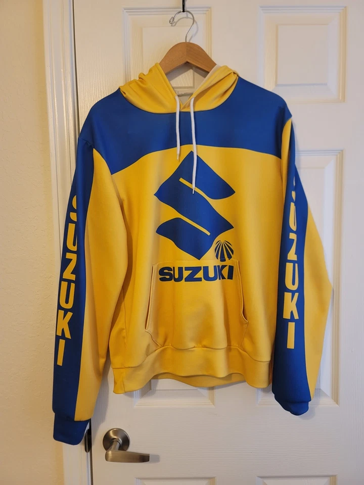 Sudadera con capucha vintage Team Suzuki Racing Moto talla M Foto 1 de 4