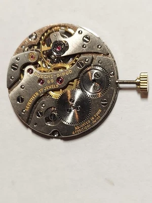 Bueche Girod Cal 69 Manual 17 J Hombre Ultra Delgado 100% Original Y Auténtico Foto 1 de 4