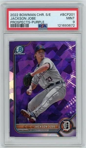 2022 Bowman Chrome JACKSON JOBE Prospects Purple Sapphire /25 - PSA 9 - Picture 1 of 2
