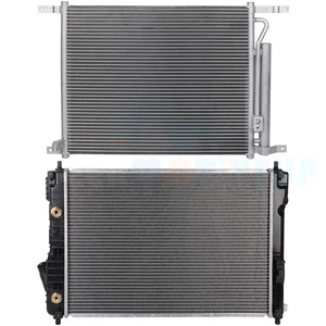 Kit de refrigeración de radiador y condensador de CA de aluminio para Chevrolet Aveo Pontiac G3 Wave - Imagen 1 de 12