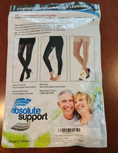 ABSOLUTE SUPPORT Sheer Compression Pantyhose Beige 4XL Made in USA - Picture 1 of 3