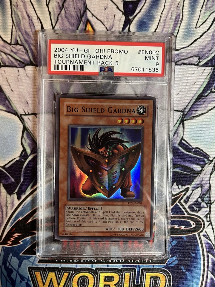 Yu-Gi-Oh! Big Shield Gardna  TP5-EN002 Super Rare PSA 9 M - Image 1 of 2