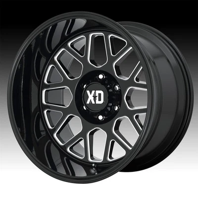XD Series XD849 Grenade 2 Gloss Black Milled 20x9 8x6.5 0mm (XD84929080300) - Image 1 of 3