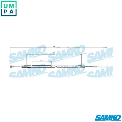 CABLE PULL PARKING BRAKE C0214B FOR PEUGEOT FIAT LANCIA CITROEN 2.2LRHT 2.0L 807 - Image 1 of 4