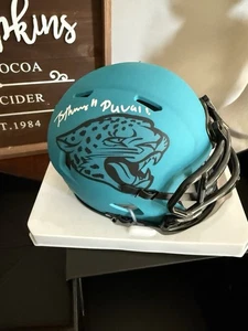 Brian Thomas Jr. Mini Casco Autografato Duval Alternative Fanantics Sotto Involucro - Foto 1 di 6