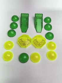 LEGO Space Insectoids Trans-Neon Green Windscreen Canopy Hemisphere Lot 6919 VTG