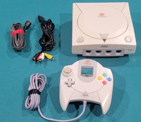 🕹Dreamcast Region Free  NEW battery & fuse🔥ALL NEW CAPACITORS! S-vid Complete 