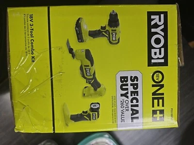 Ryobi ONE+ 18V 3-Tool Combo Kit (PCL1300K1) - Image 1 of 2