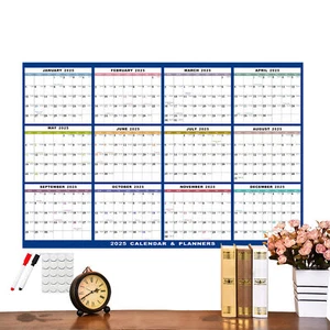 Calendario de borrado en seco 2025 borrable 2025 calendario planificador para pared 12 meses de programación - Imagen 1 de 11