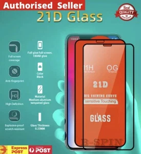 For iPhone 17 Air 16 15  Pro Max 21D FULL Cover Tempered Glass Screen Protector - Picture 1 of 35