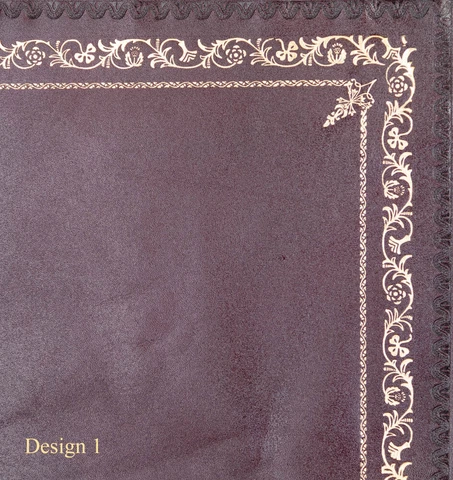 Burgundy Calf Leather Insert For Desks Writing Tables and Bureaus Gold Tooling Cover