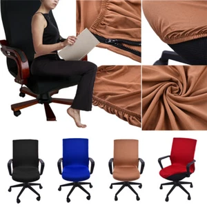 Office Chair Cover Swivel Chair Computer Armchair Protector Back Seat Cover - Picture 1 of 6