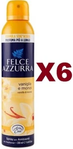 6pcs BLUE FERN HOME AIR DEODORANT ENVIRONMENT VANILLA SPRAY MONOI 250ML - Picture 1 of 2