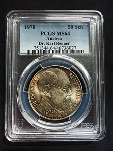 Austria : 50 Shillings 1970 Silver ; PCGS : MS 64 - Picture 1 of 2