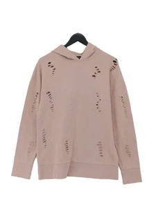 Topshop Women's Hoodie UK 8 Tan Cotton with Elastane Pullover - Picture 1 of 5