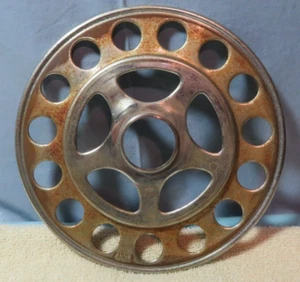 Vintage Industrial Machine Age Steel Bicycle Chain Guard  Steampunk Altered Art - Picture 1 of 3