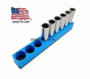 Mechanics Time Saver 1/2 Drive Magnetic Socket Holder Metric Organizer MTS USA - Picture 1 of 3