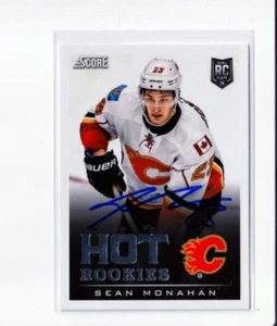 SEAN MONAHAN autographed SIGNED '13/14 CALGARY FLAMES "Score" rookie card - Picture 1 of 1