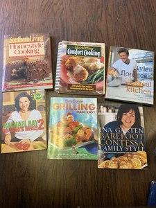 Cooking Book Lot Of 6:Ina Garden,Tyler Florence, Rachael Ray,Grilling/Homestyle - Picture 1 of 2
