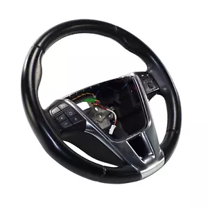 Lederlenkrad Lenkrad Tempomat Telefon Volvo V60 I V40 XC60 I Leder schwarz - Bild 1 von 7