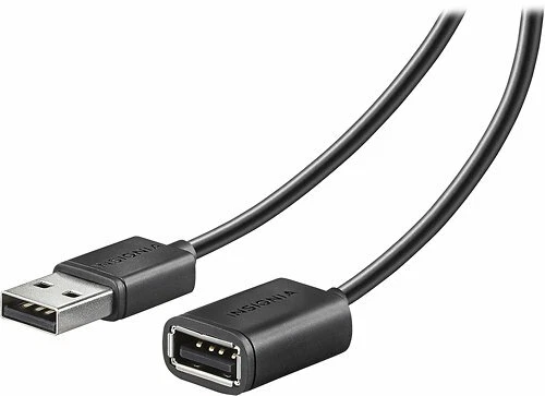 Insignia 12' USB 2.0 A-Male-to-A-Female Extension Cable for PC Macbook mac - Image 1 of 1