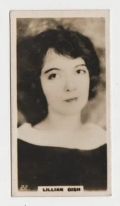 Tarjeta de tabaco estrellas de cine populares de Lillian Gish 1925 Lambert and Butler #22 - Imagen 1 de 2