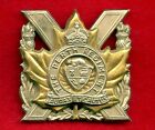 Post Ww2 Canada Perth Regiment Cap Badge 50Mm X 52 Mm