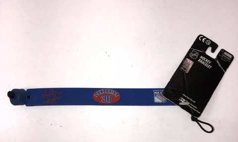 New York Rangers Wristband Henrik Lundqvist #30 GameWear NHL Bracelet Rubber Cover