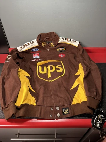 Dale Jarrett #88 Nascar Racing UPS Jacket Size M.  New With Tag Cover