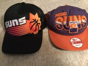 (2)Vntg,etc.Phx Suns Logo New Era 9FIFTY,& Mitchell&Ness Adj snpbk hats/caps,FS! - Picture 1 of 12