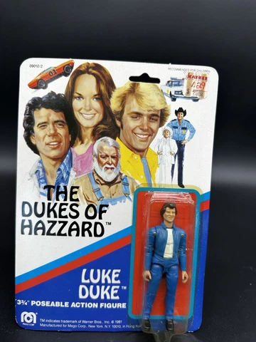 1981 LUKE DUKE Dukes Of Hazzard MEGO MOC Vintage MINT On Card Blister Pack Cover
